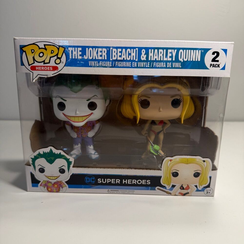 Funko Pop! Vinyl: DC Universe - DC - 2 Pack - Beach Joker & Harley - Hot Topic (
